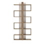 Hanah Home Estantería de Roble Moderna 78x170x29.5 cm, 100% Tablero Partículas Recubierto Melamina, Color Sólido